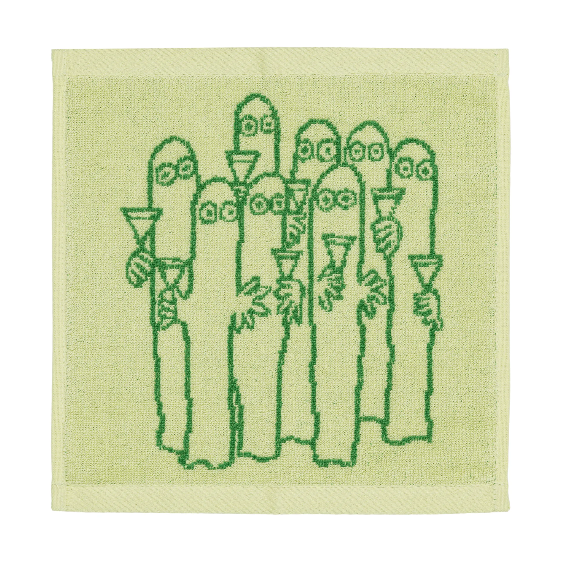 Mumin toalhete 25x25 cm, Hattifnattarna, verde Moomin Arabia