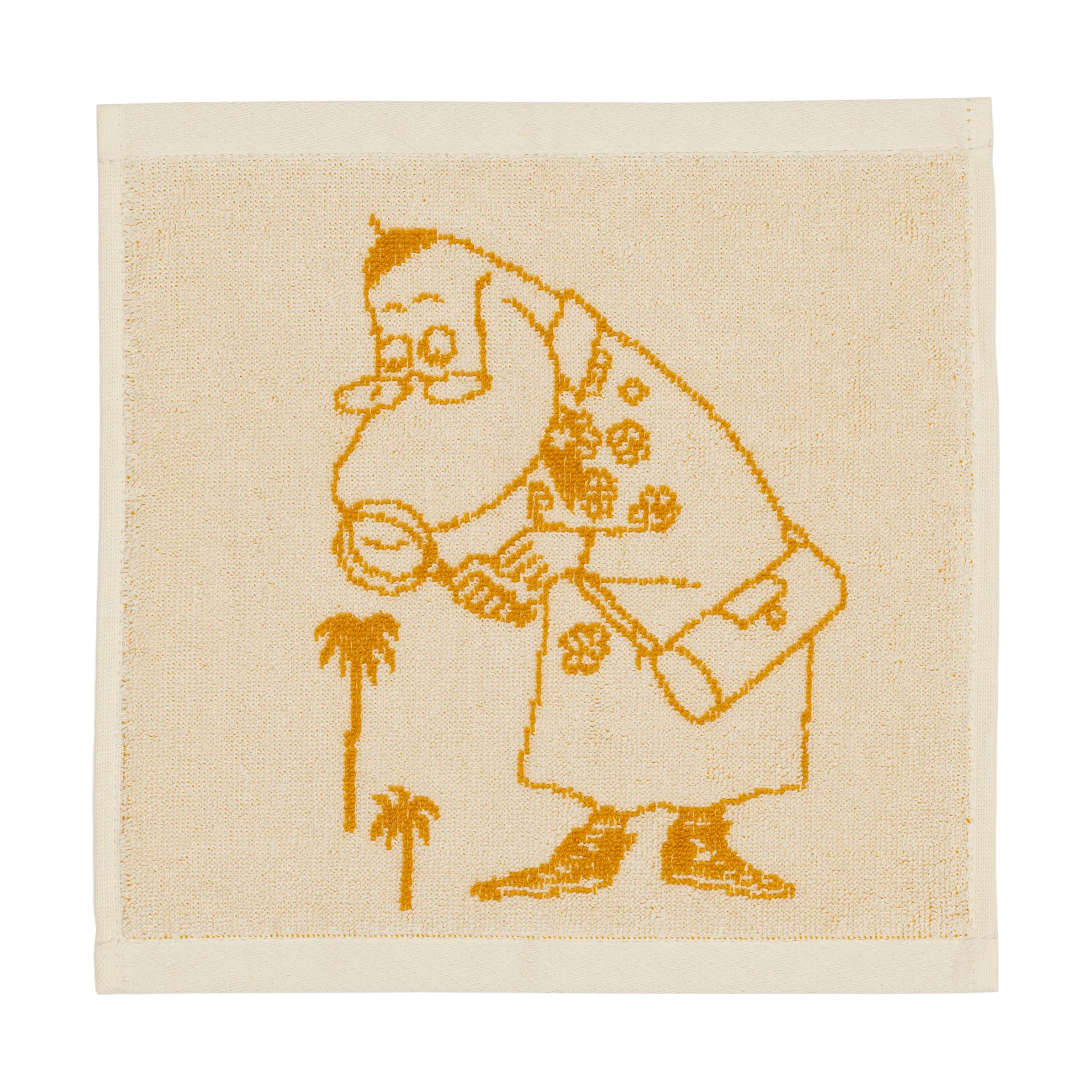 Mumin toalhete 25x25 cm, Hemulen, ocre Moomin Arabia