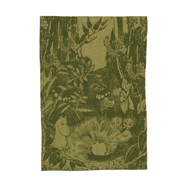 Mystikens skog Mumin pano de cozinha - Verde, 45x65 cm - Moomin Arabia