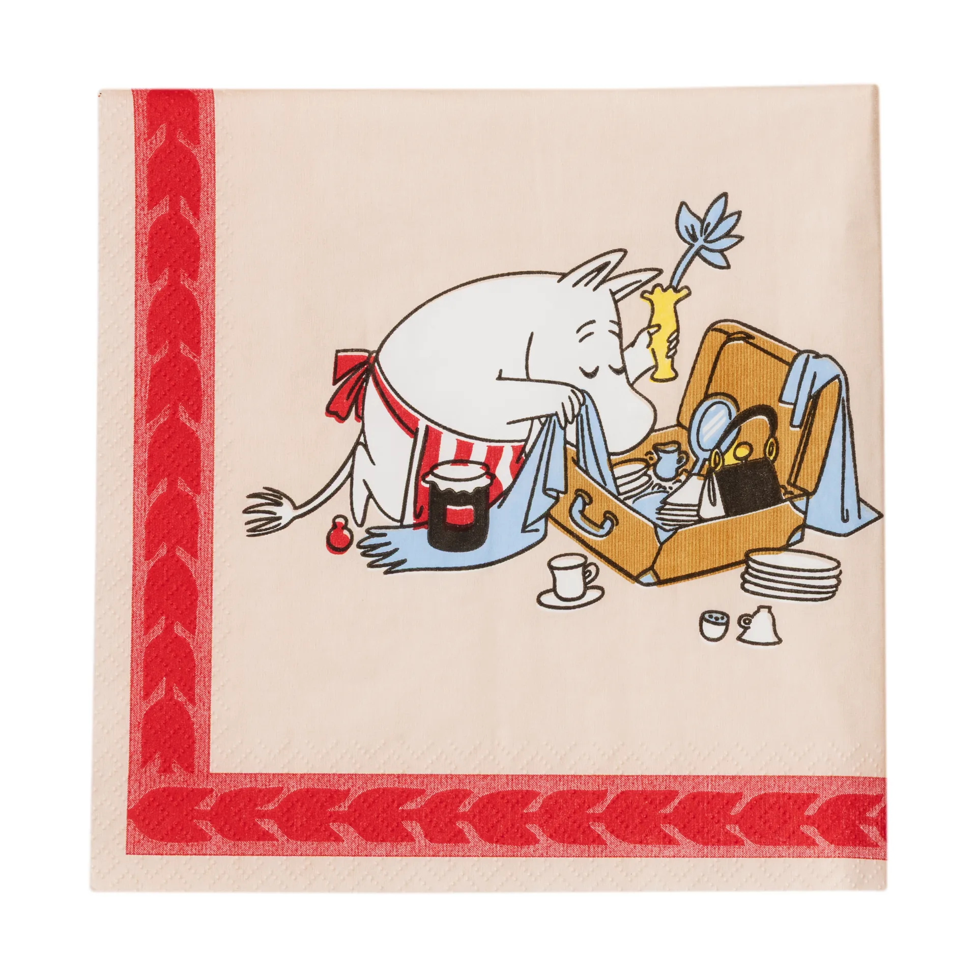 Pronto para as férias Mumin guardanapo de papel 33 cm, Pack de 20 Moomin Arabia