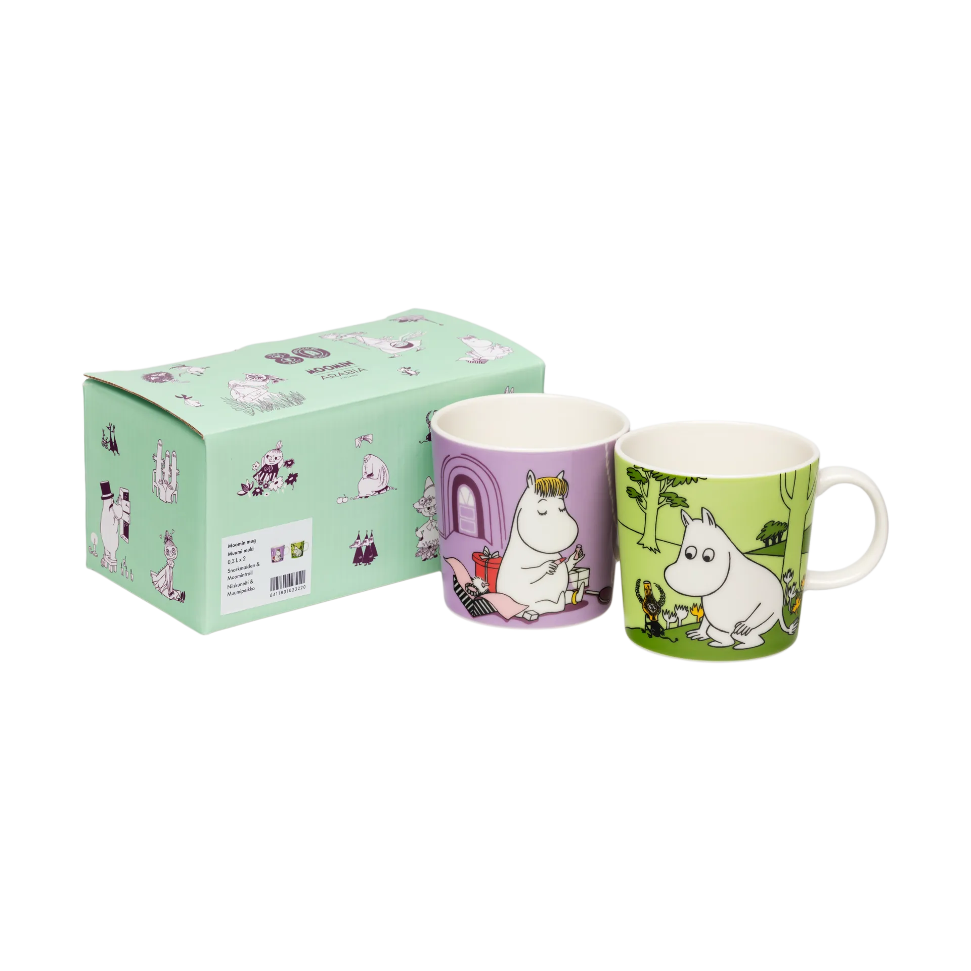 Snorkfén & Mumintrollet caneca Mumin 2 peças, 30 cl Moomin Arabia