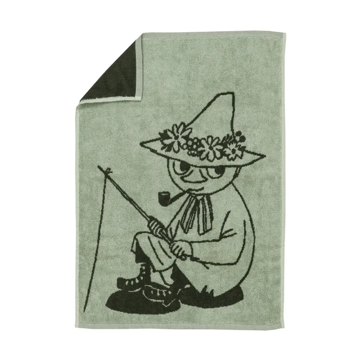 Toalha de banho Moomin 50x70 cm - Snusmumriken verde - Moomin Arabia