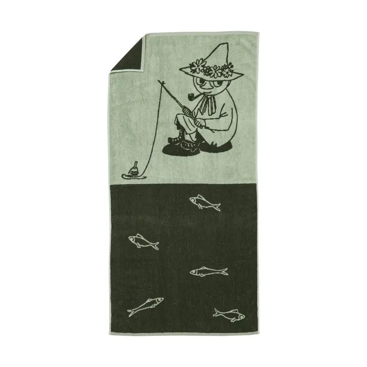 Toalha de banho Moomin 70x140 cm - Snusmumriken verde - Moomin Arabia