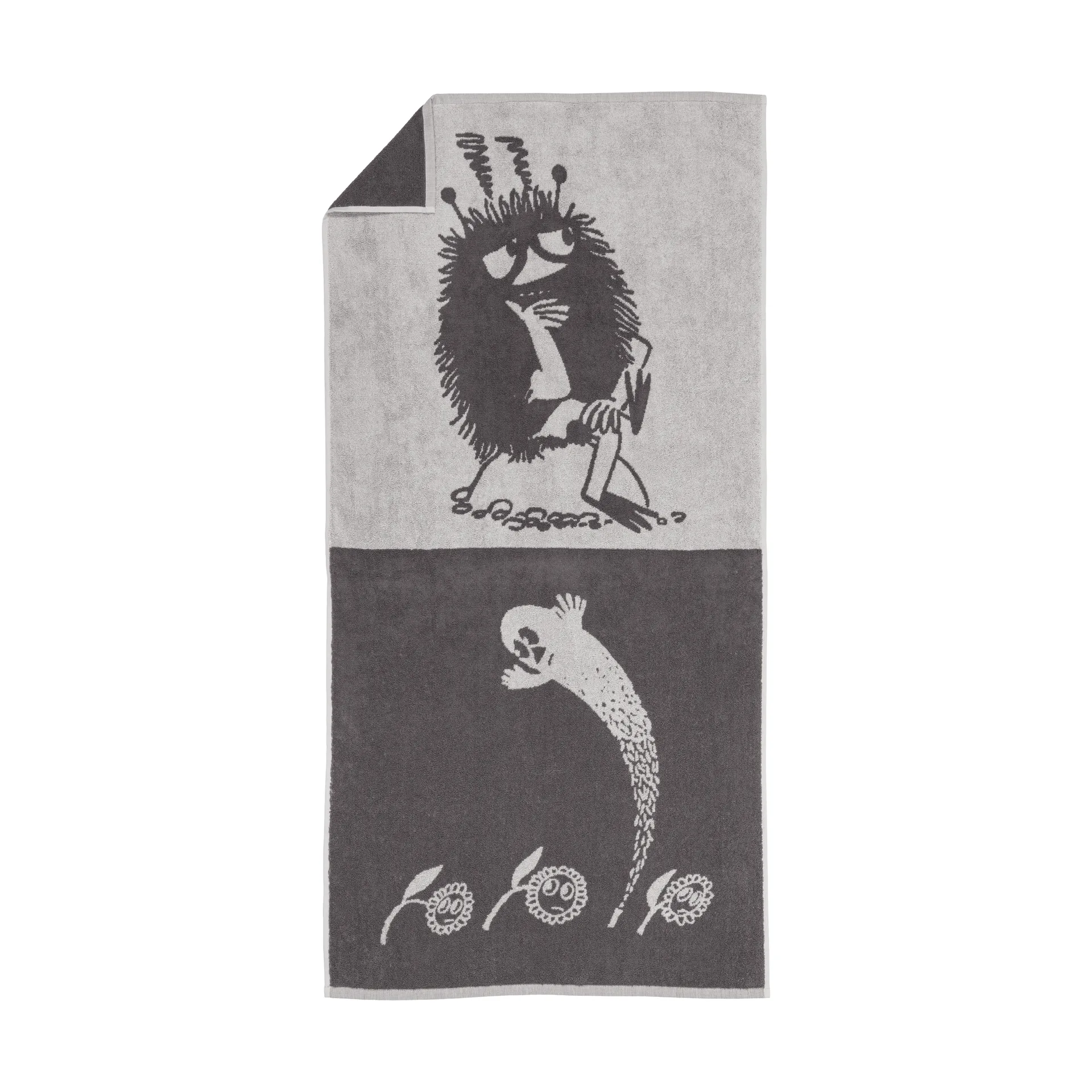 Toalha de banho Moomin 70x140 cm, Stinky, cinzento Moomin Arabia
