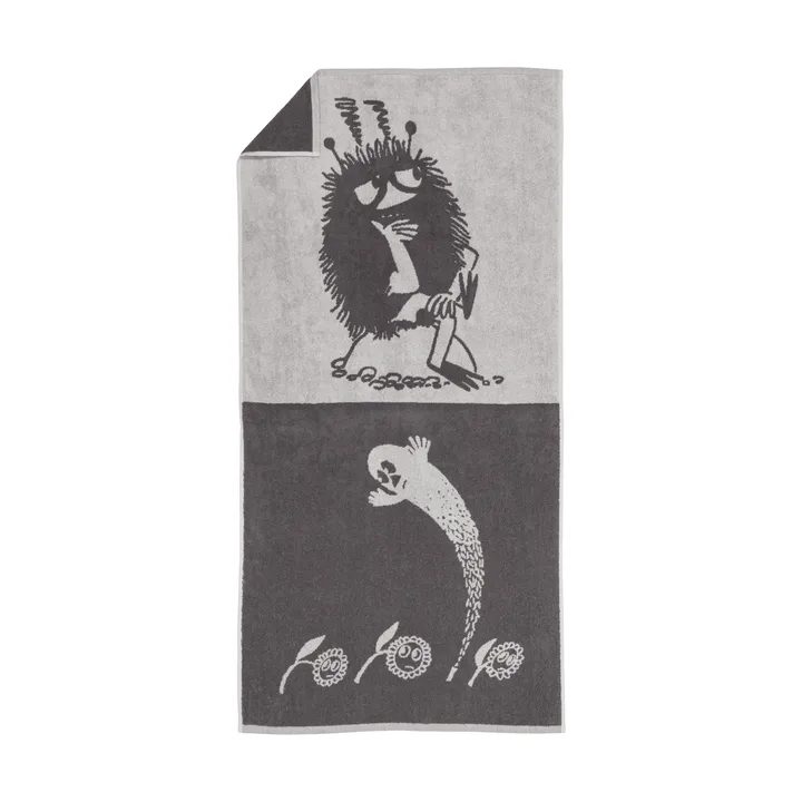 Toalha de banho Moomin 70x140 cm - Stinky, cinzento - Moomin Arabia