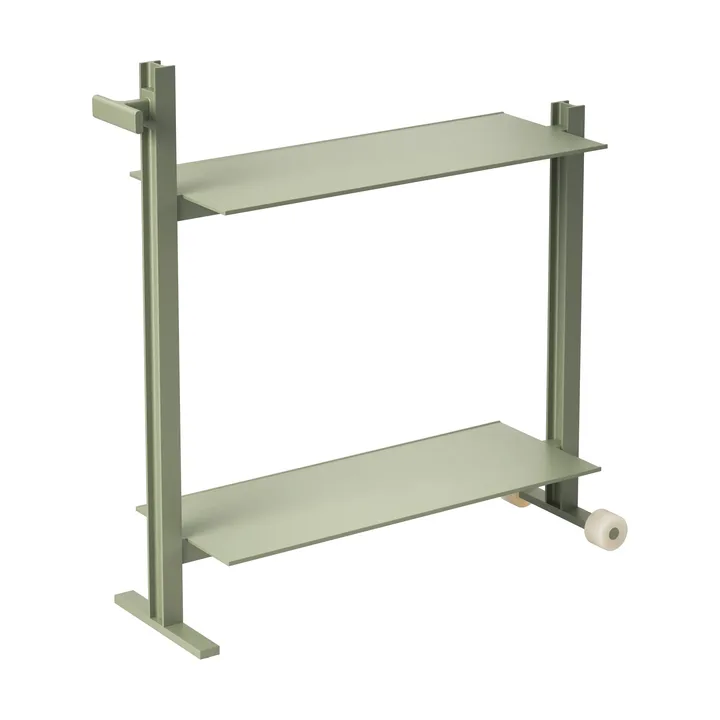 Museum Trolley carrinho de servir - Verde, 74,5x77,5x24 cm - Museum