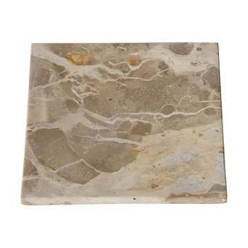 Bandeja decorativa branca - Concha, 12x12 cm - MUUBS