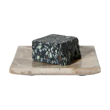 Bandeja decorativa branca - Concha, 12x12 cm - MUUBS