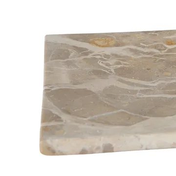 Bandeja decorativa branca - Concha, 12x12 cm - MUUBS