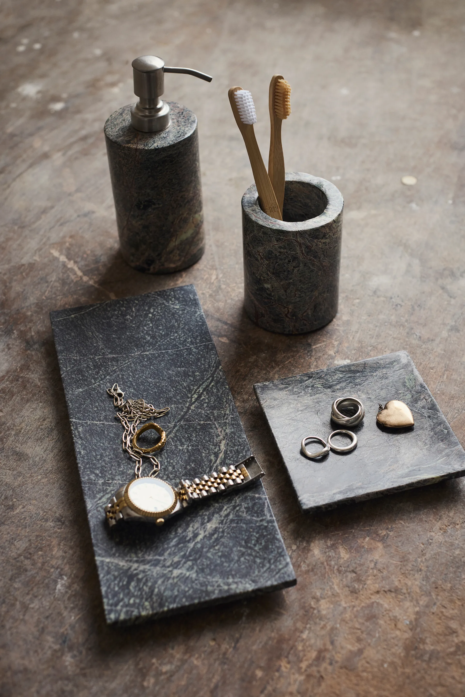 Bandeja decorativa branca, Seagrass, 12x12 cm MUUBS