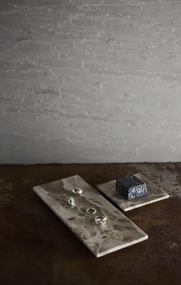 Bandeja decorativa branca - Seashell, 30x12 cm - MUUBS