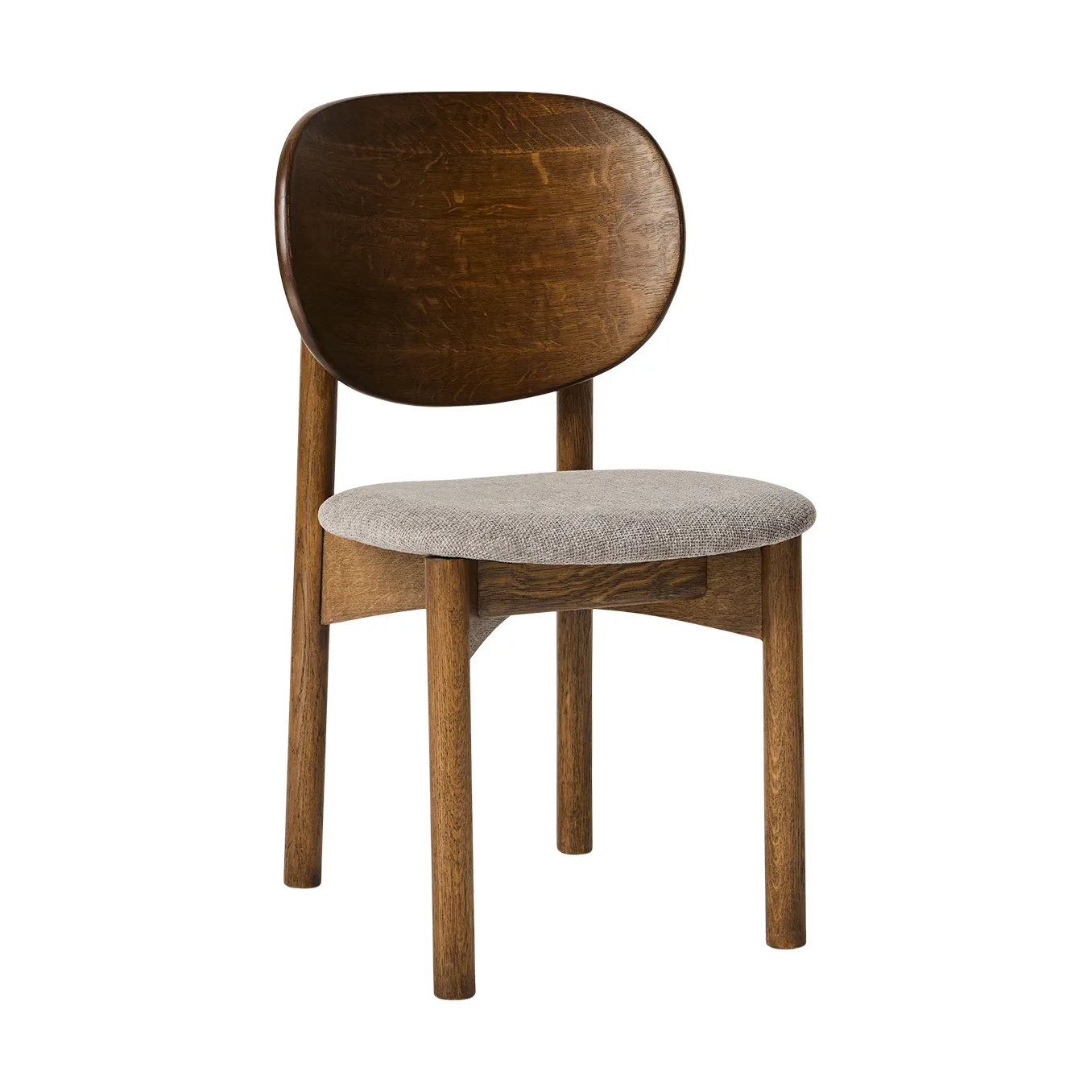 Cadeira Oka, Carvalho escuro oleado, grey MUUBS