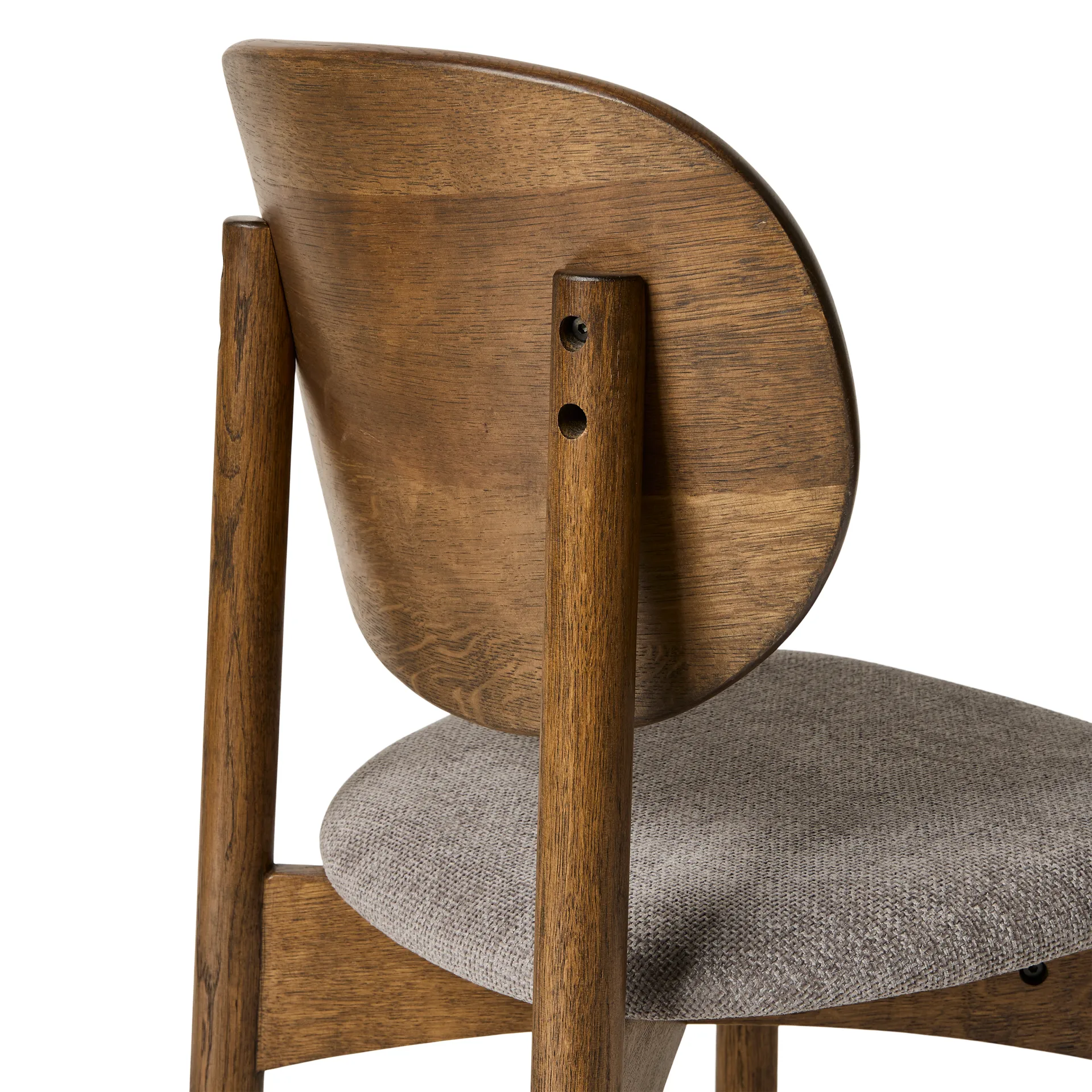 Cadeira Oka, Carvalho escuro oleado, grey MUUBS