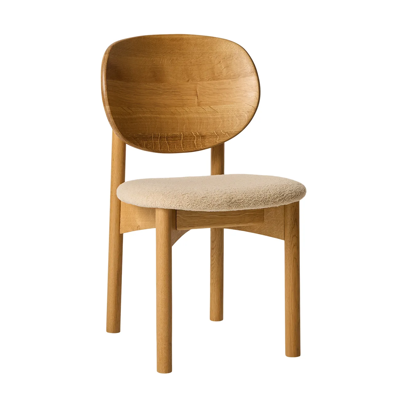 Cadeira Oka, Carvalho oleado natural, areia MUUBS
