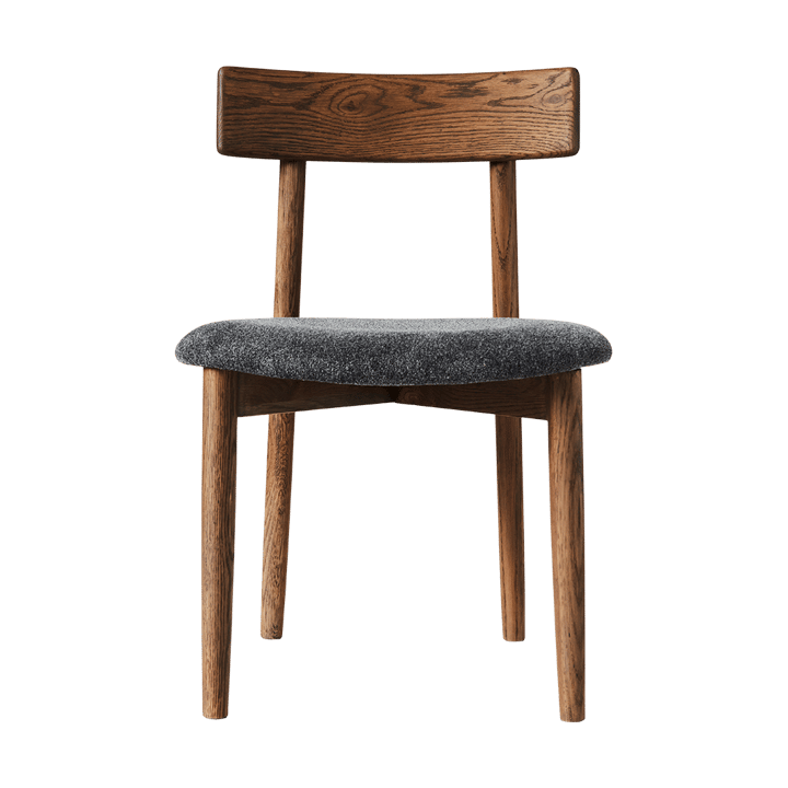 Cadeira Tetra com assento - Tecido de cor granito-carvalho de cor escura - MUUBS