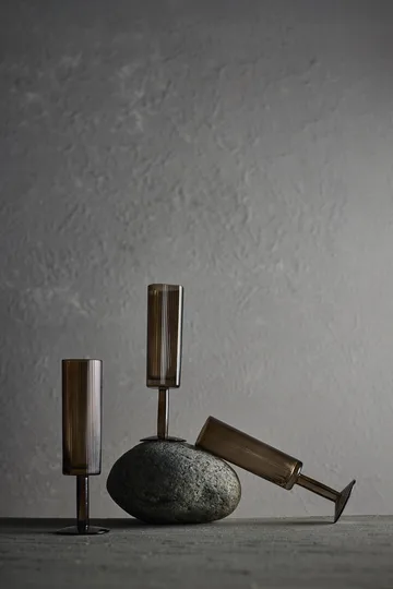 Copo de champanhe Ripe 14,5 cl - Castanho fumado - MUUBS