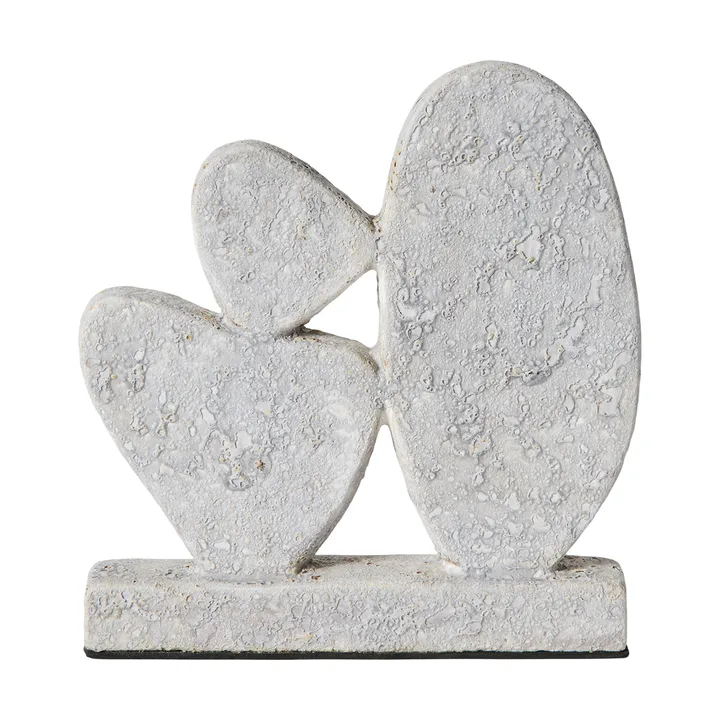 Escultura Luna - Cinzento, 12x3x21,5 cm - MUUBS