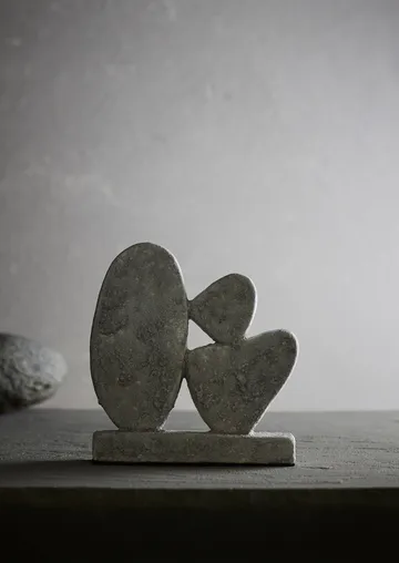 Escultura Luna - Cinzento, 12x3x21,5 cm - MUUBS