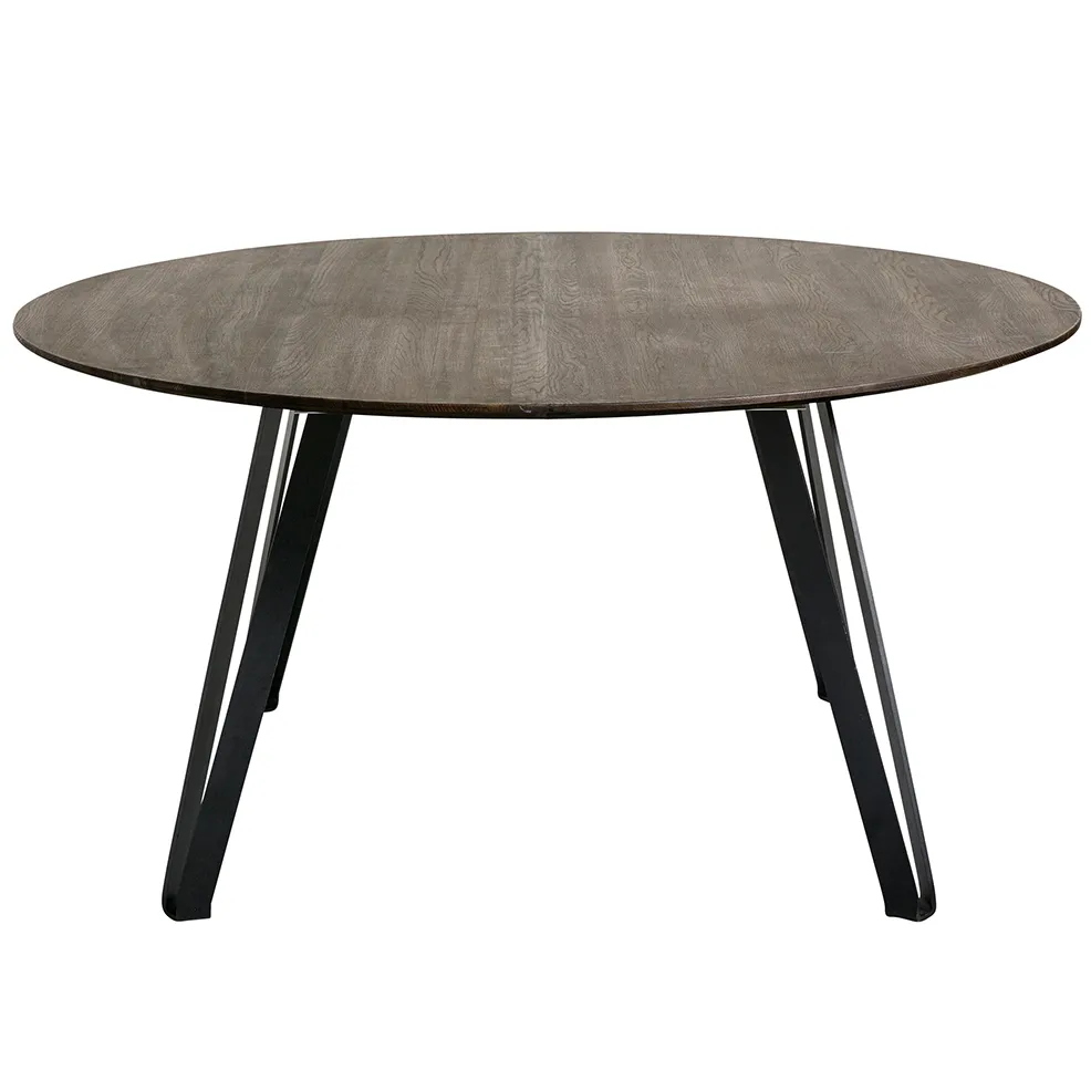 Mesa de jantar Space Ø 120 cm, Carvalho fumado MUUBS