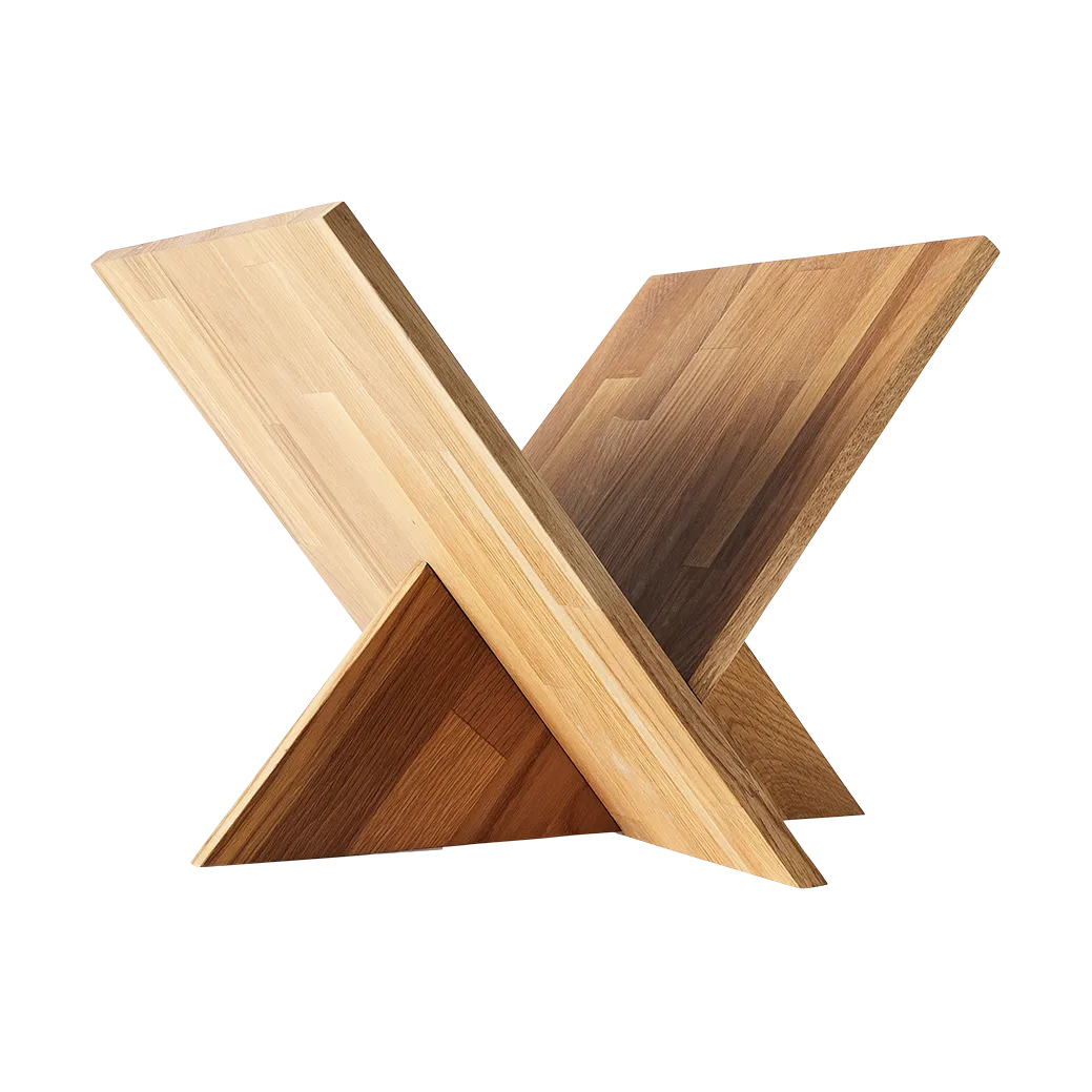 Suporte de revistas Ottawa, Natural oak MUUBS