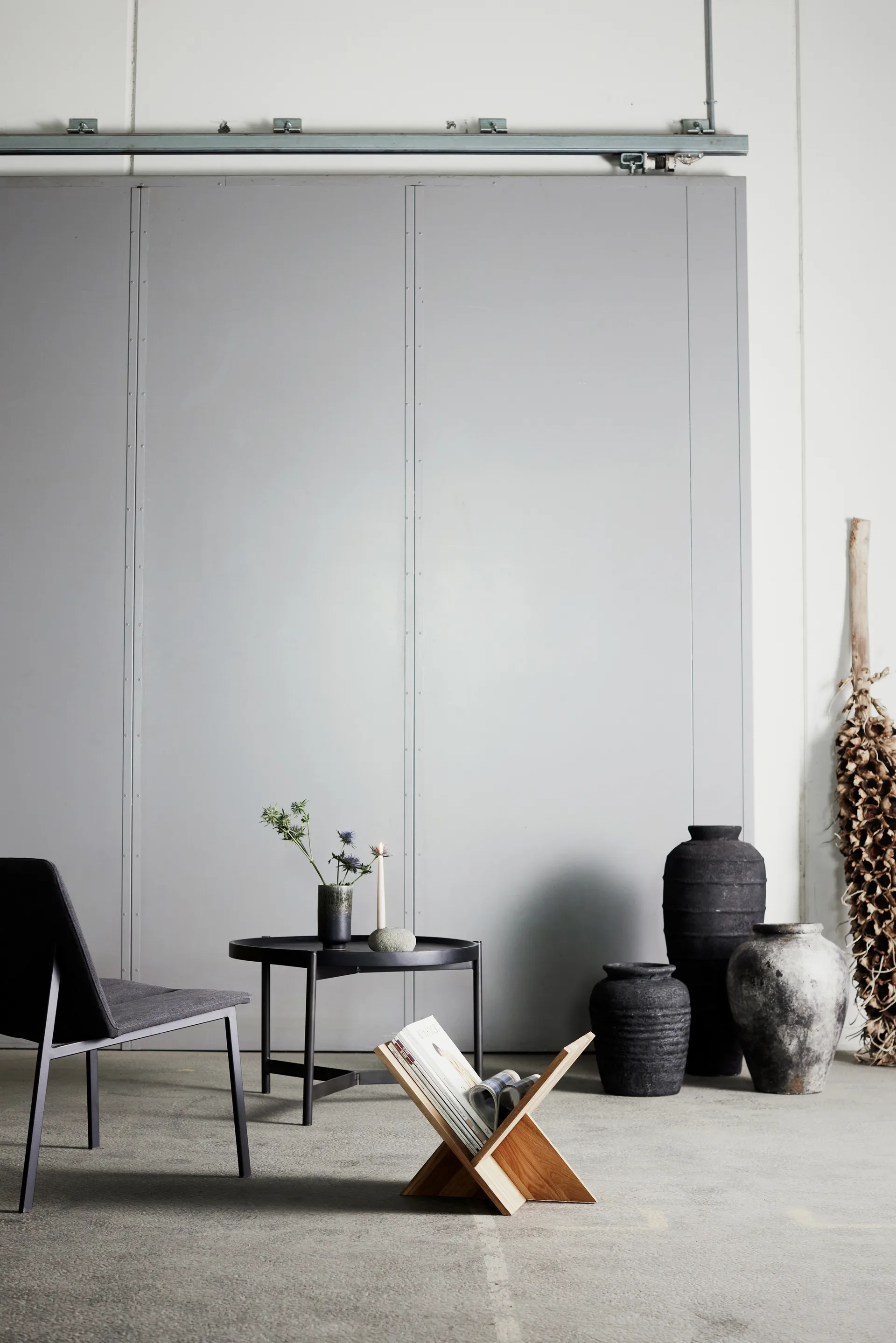 Suporte de revistas Ottawa, Natural oak MUUBS