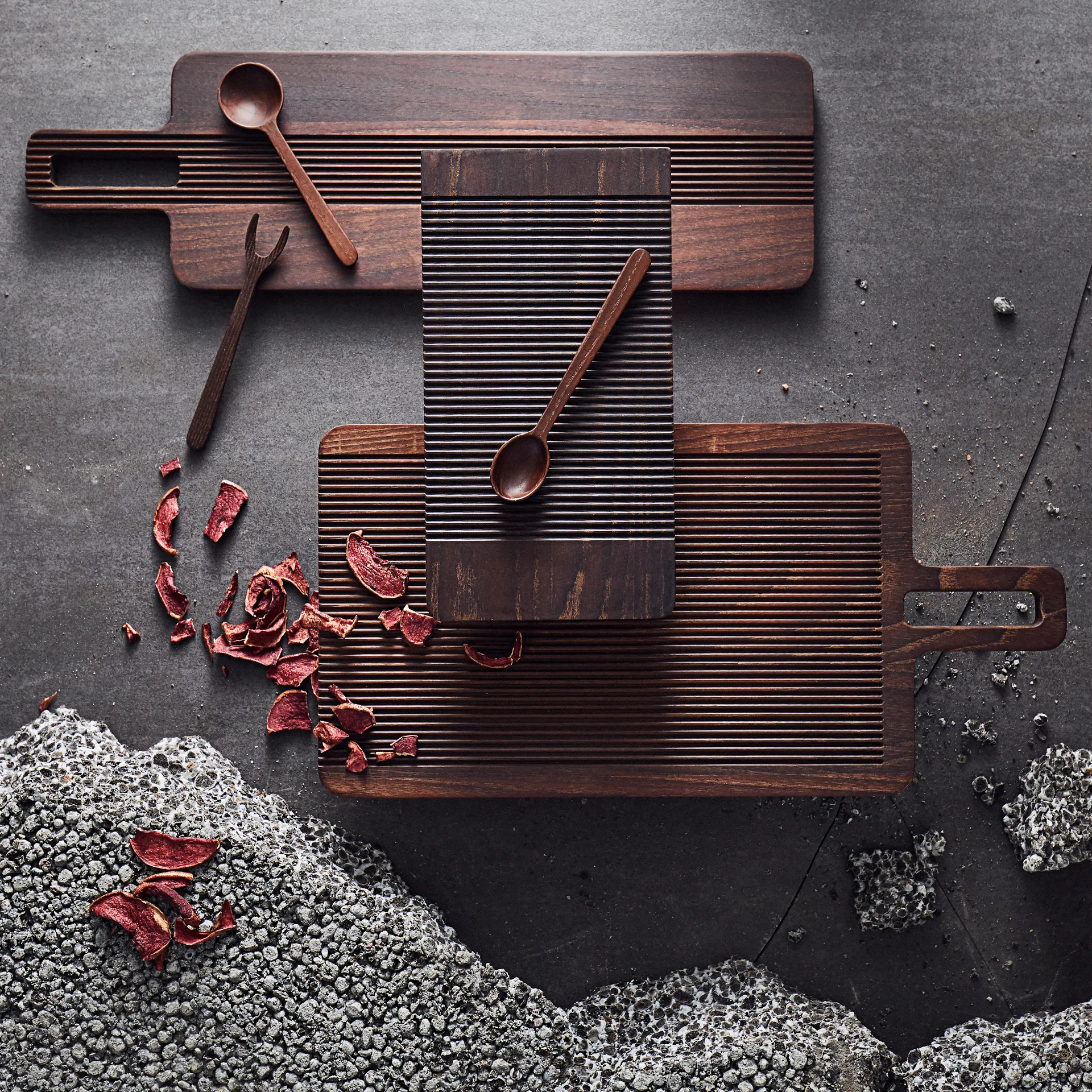 Tabuleiro de tapas 15x49 cm Yami, brown MUUBS