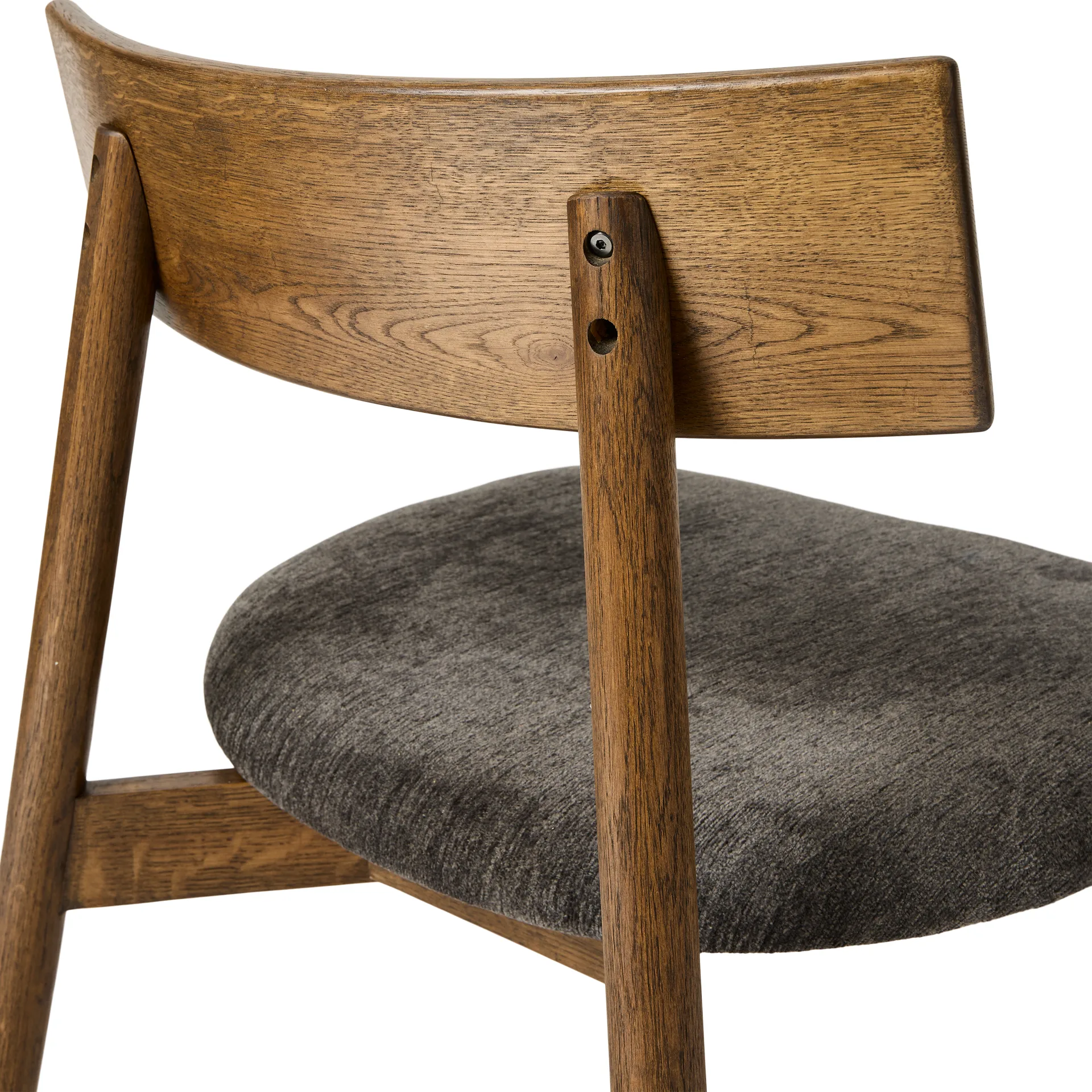 Tetra lounge chair, Tecido cor de granito-carvalho escuro oleado MUUBS