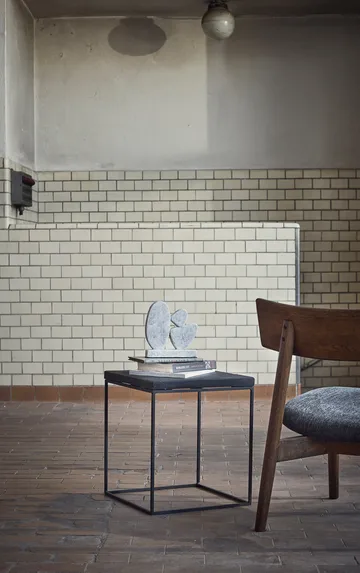 Tetra lounge chair - Tecido cor de granito-carvalho escuro oleado - MUUBS