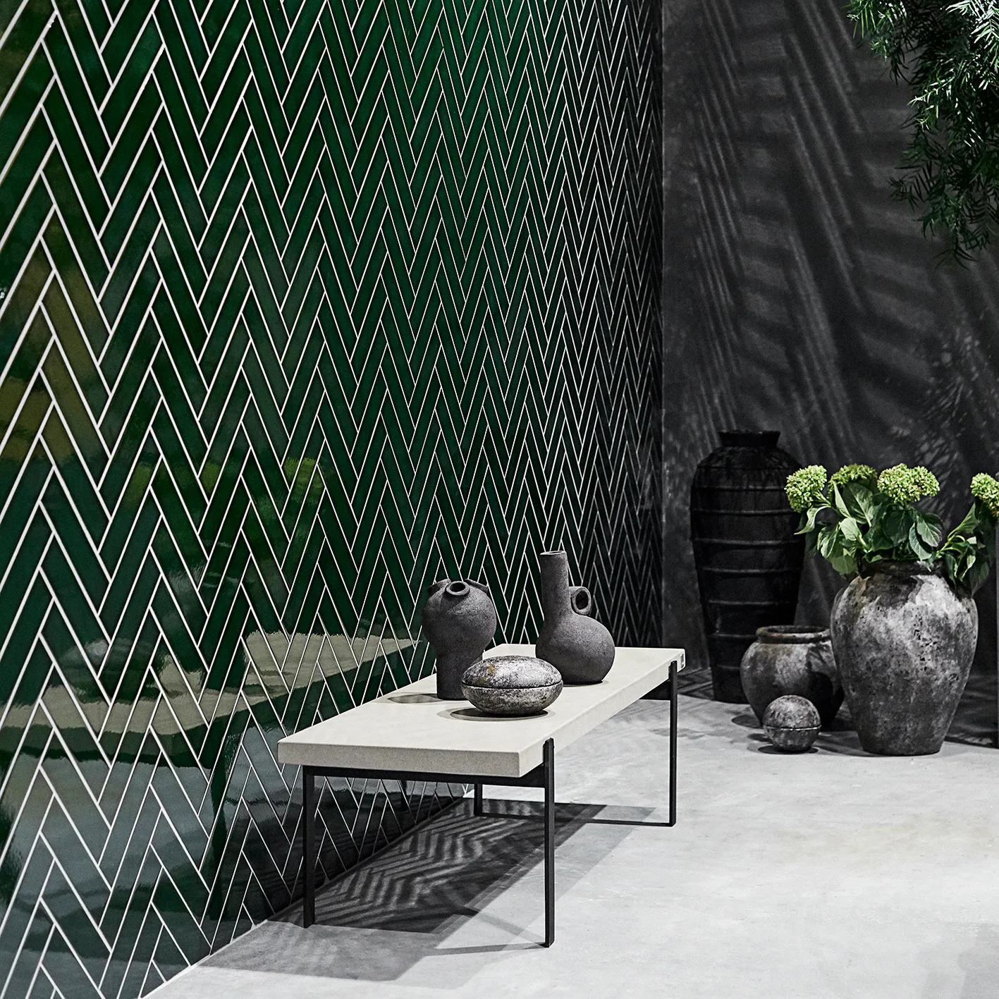 Vaso de flores Echo 25 cm, ferrugem-cinza MUUBS