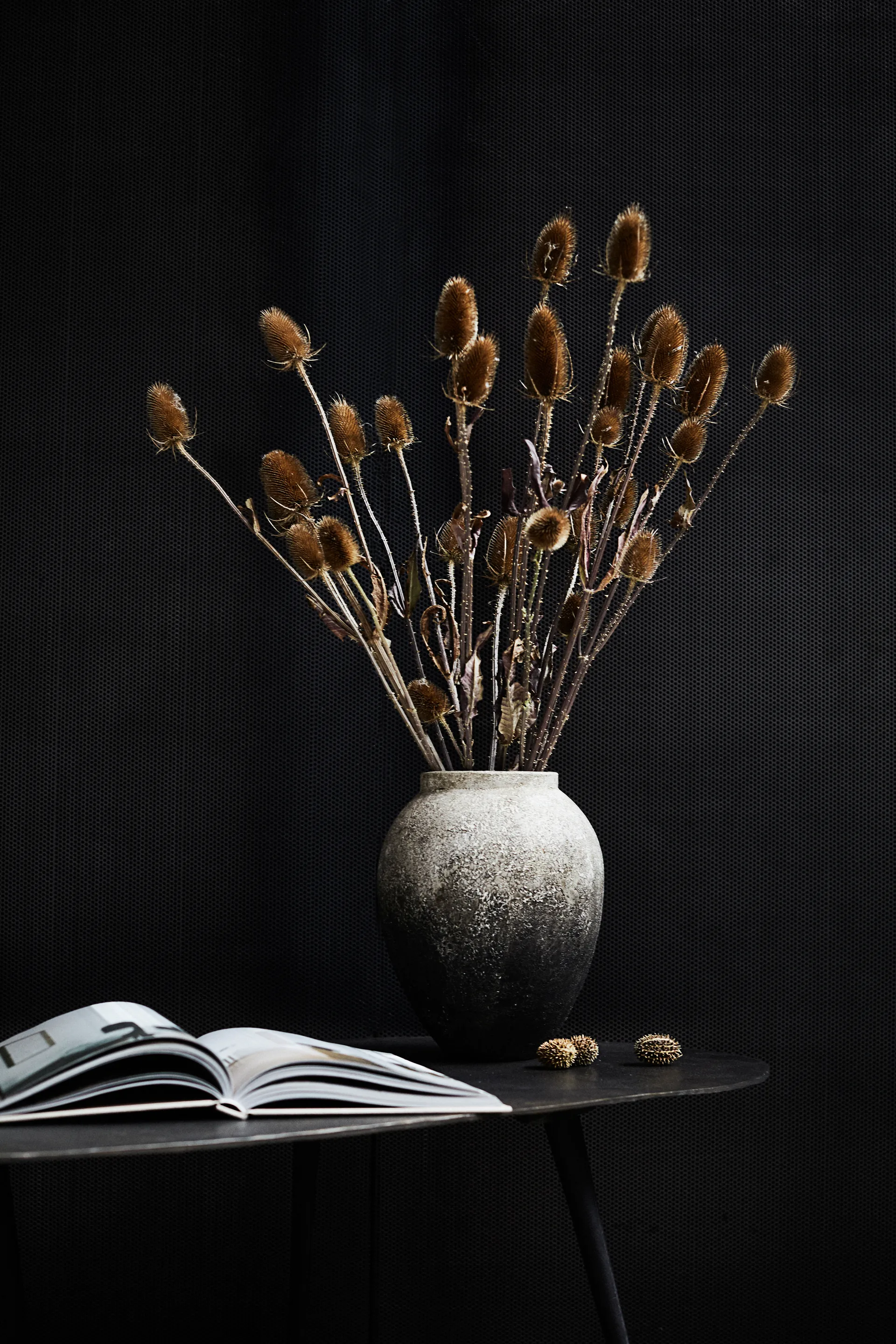 Vaso de flores Story Ø23 cm, cinza MUUBS