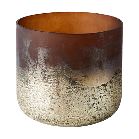 Vaso Lana Ø14x14 cm, Brown-gold MUUBS