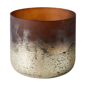 Vaso Lana Ø14x14 cm - Brown-gold - MUUBS
