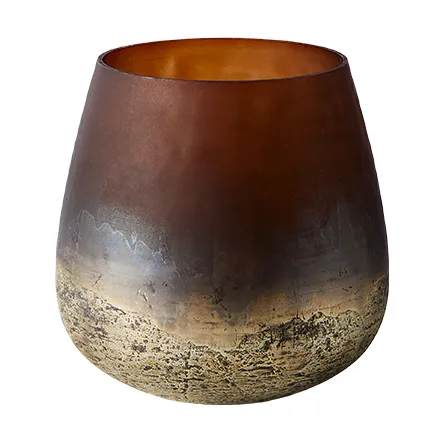 Vaso Lana Ø15x15 cm, Brown-gold MUUBS