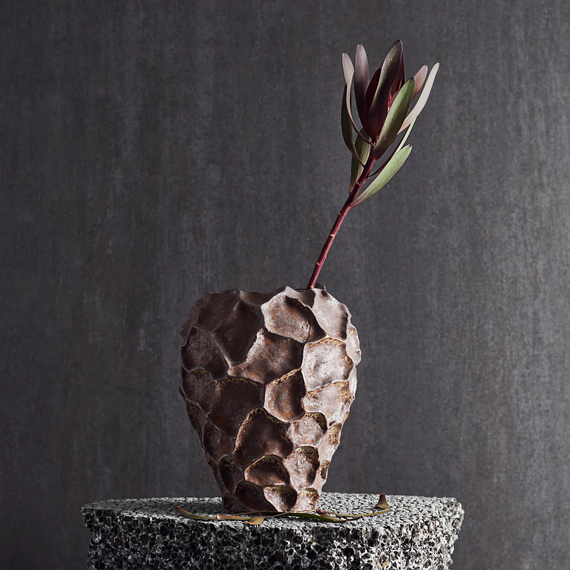 Vaso Soil 21,5 cm, cor de ferrugem MUUBS