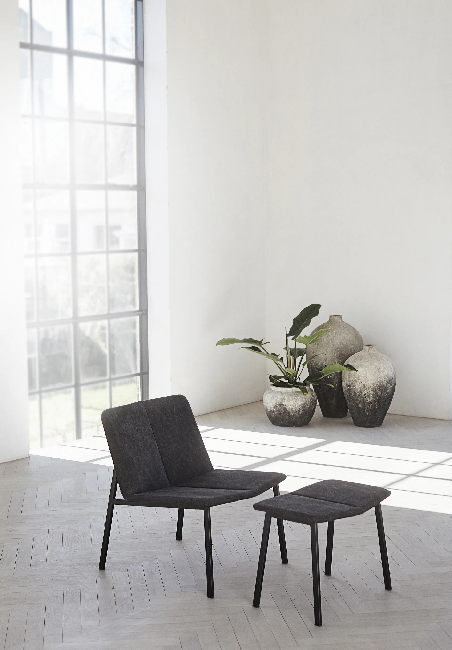 Vaso Story 30 cm, Cinza MUUBS