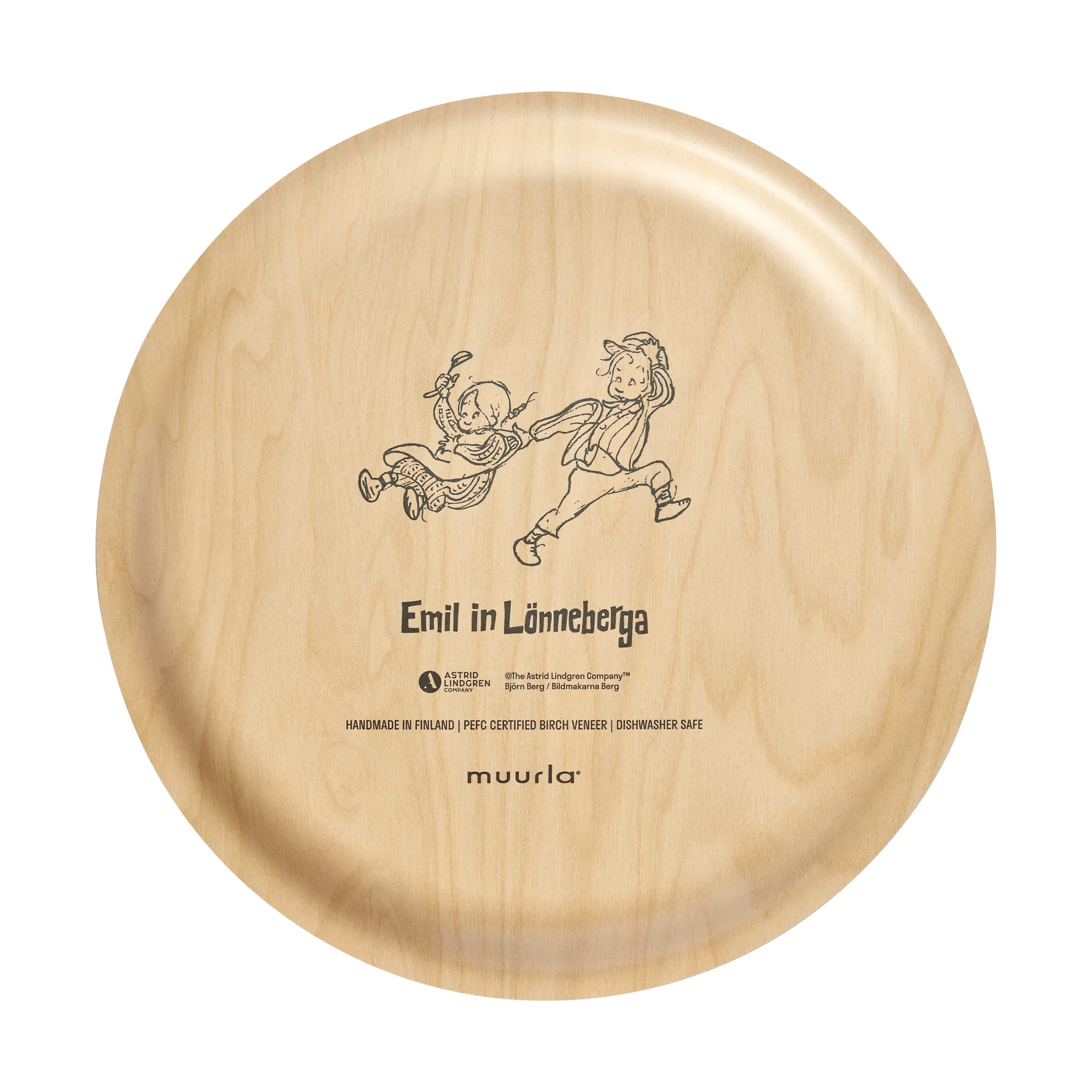 Bandeja Emil Ø25 cm, Azul Muurla