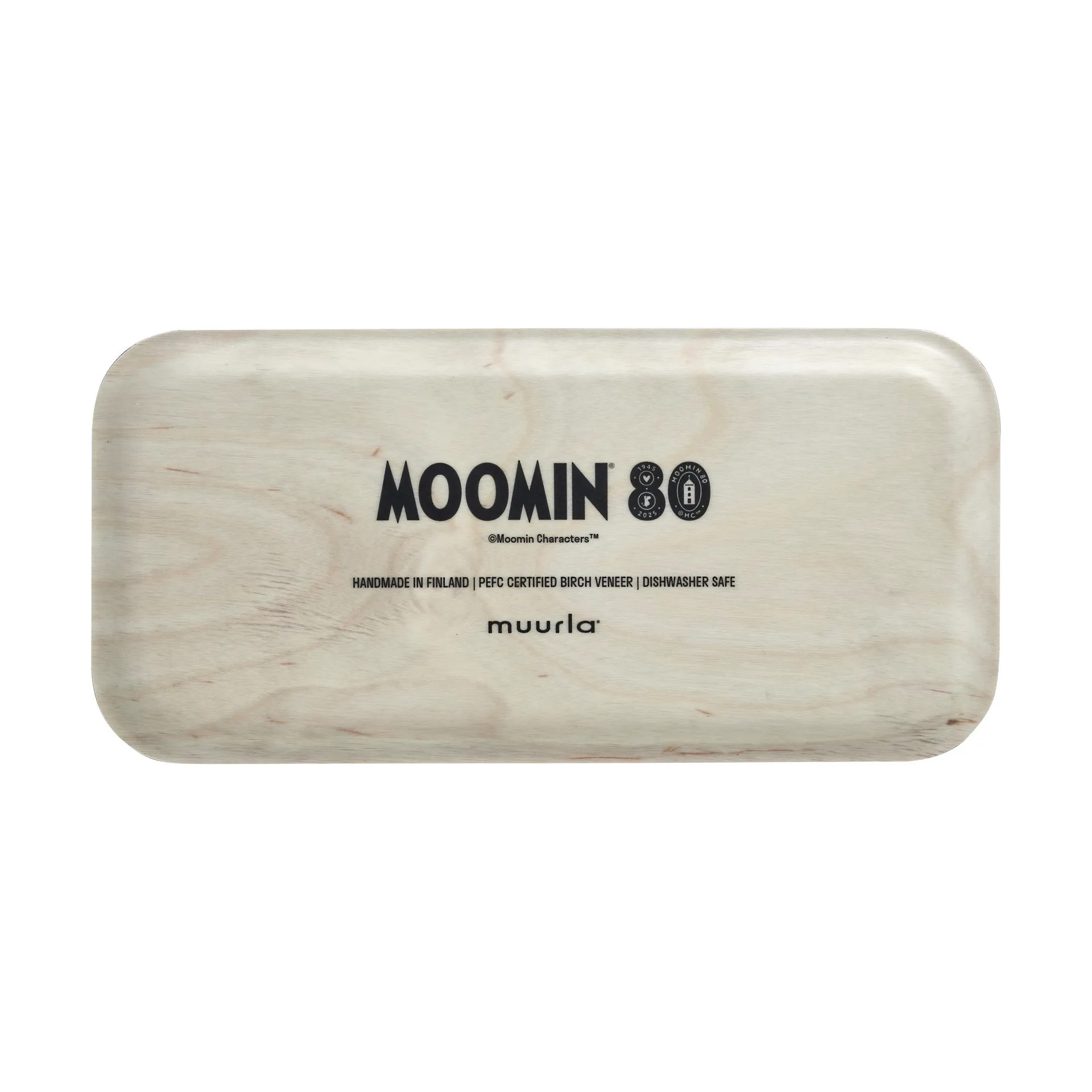 Bandeja Mumin 80 13x27 cm, Branco Muurla