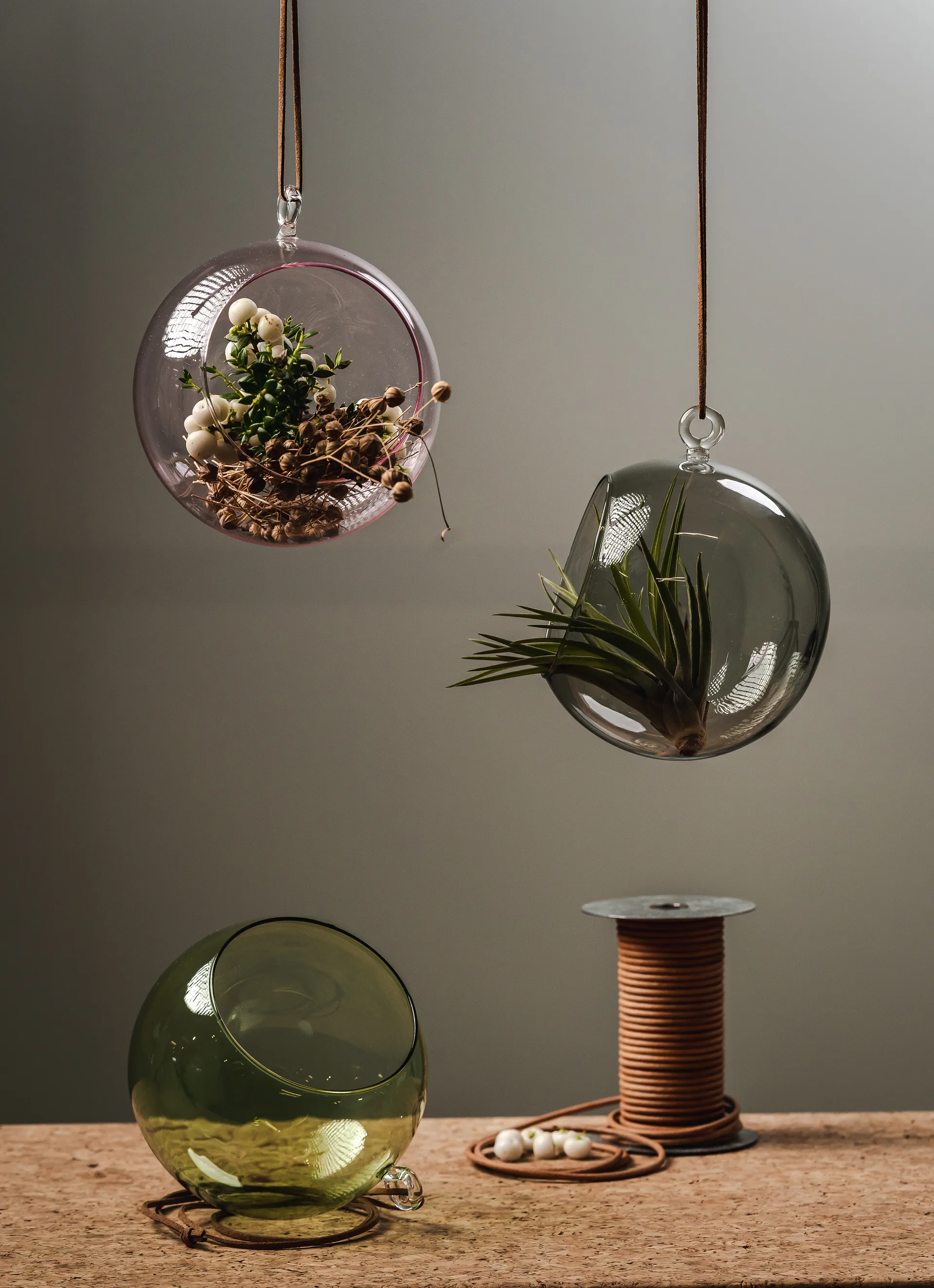 Bola suspensa decorativa Muurla Ø12 cm, cinza Muurla