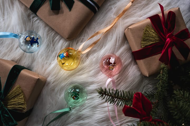 Bola suspensa decorativa Pippi e Emil Ø5 cm 4-unid., Multicolor Muurla