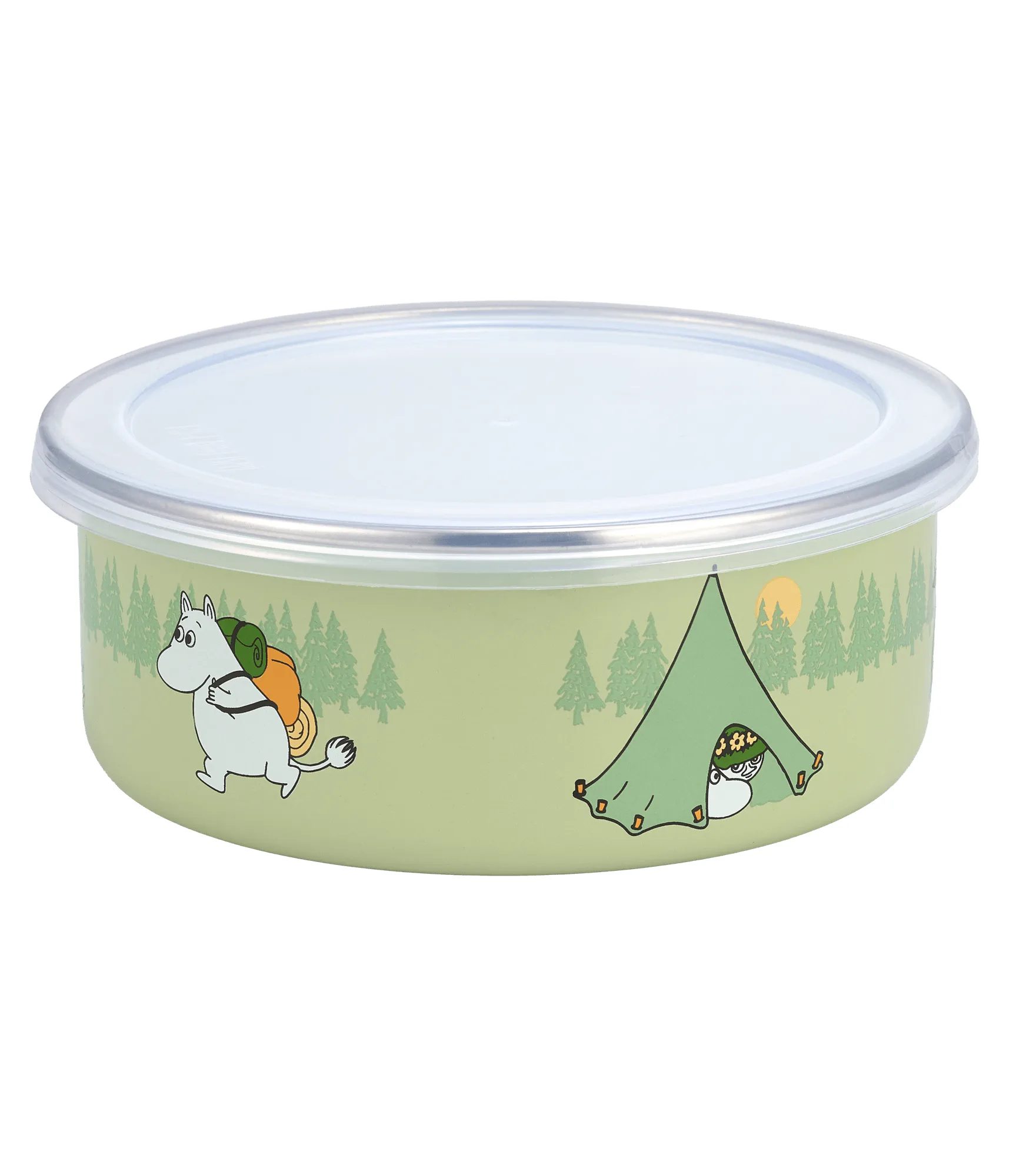 Campers frasco esmaltado Mumin com tampa, 0,8 L Muurla