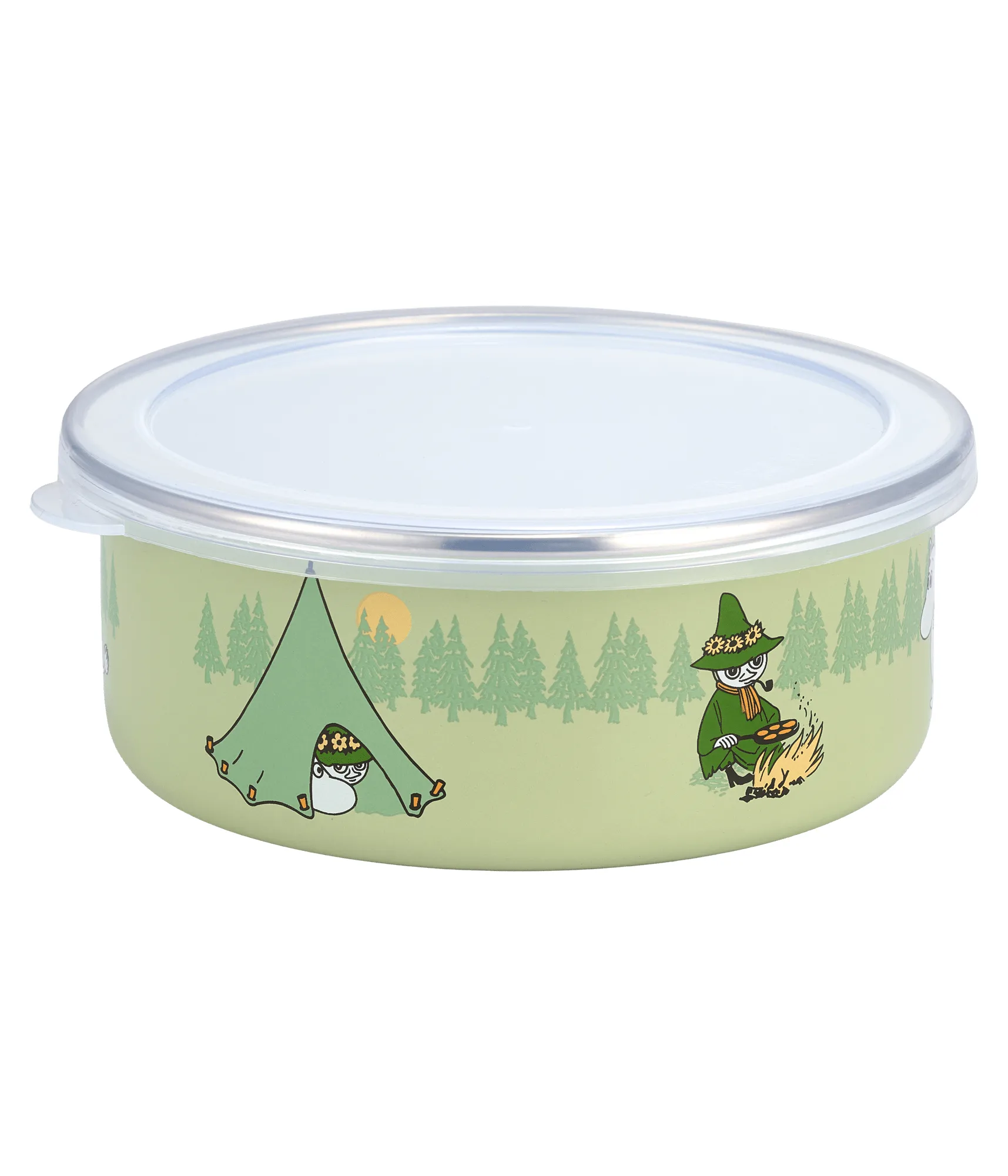 Campers frasco esmaltado Mumin com tampa, 0,8 L Muurla