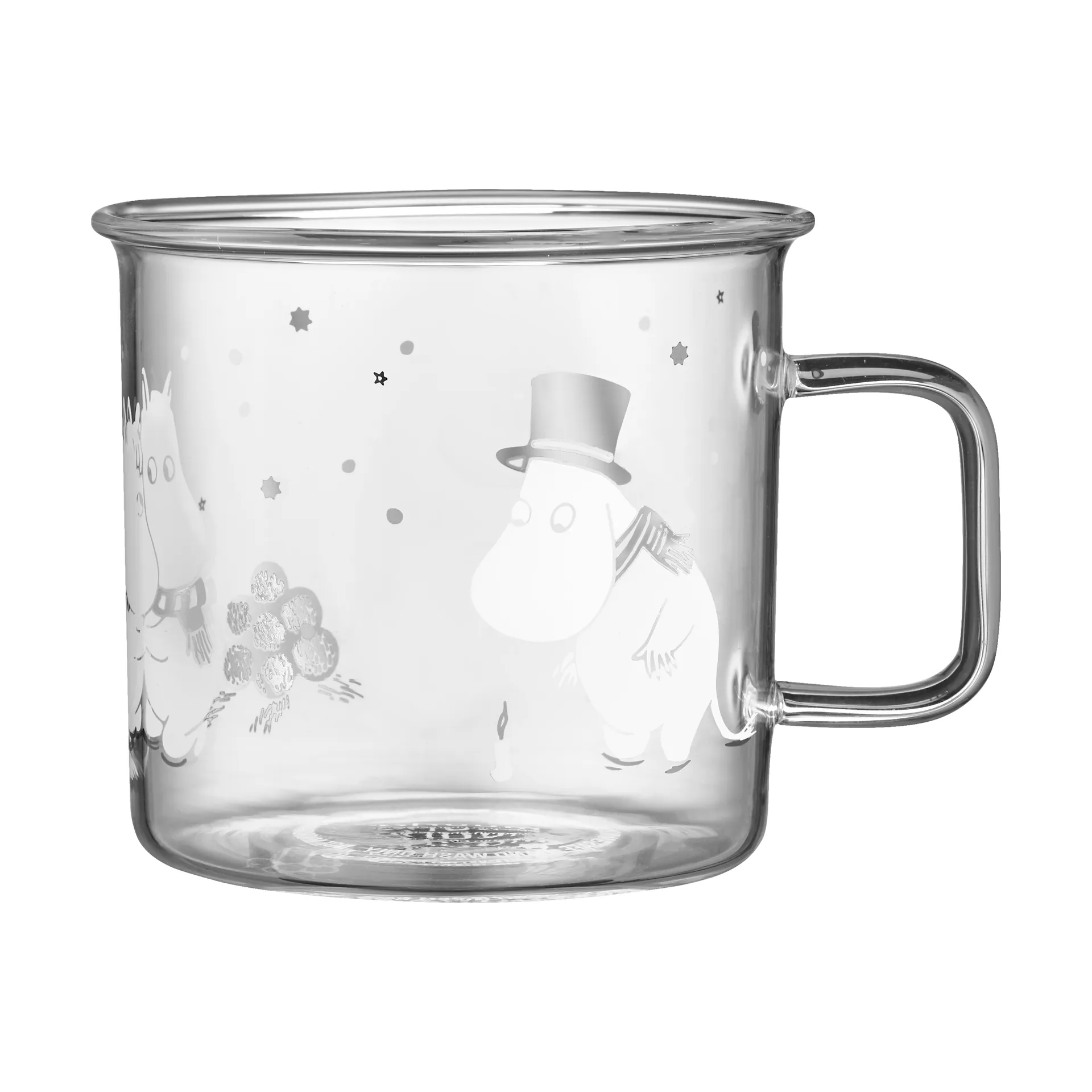Caneca de vidro Moomin 35 cl, Let it snow Muurla