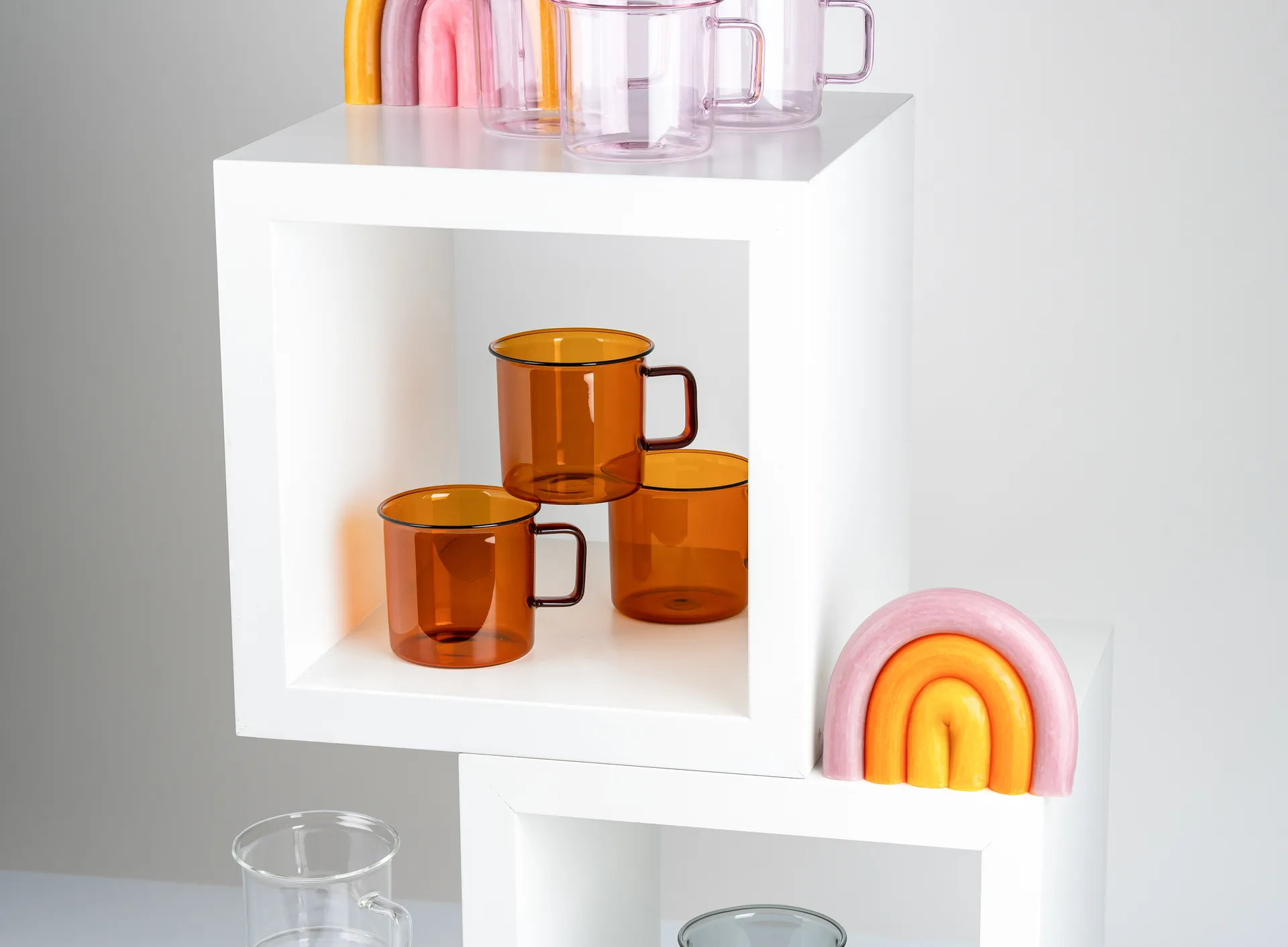 Caneca de vidro Muurla 35 cl, Âmbar Muurla
