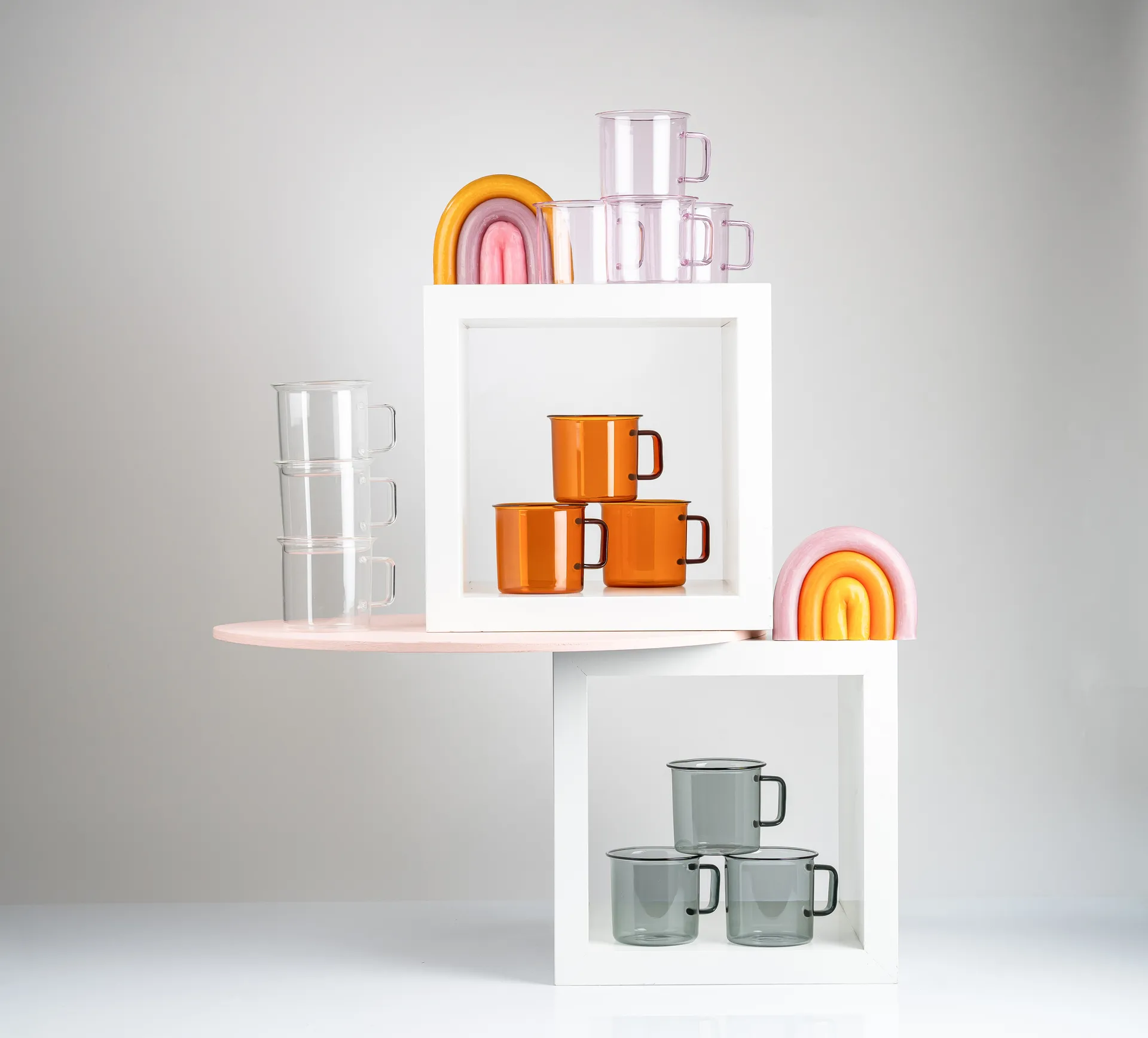 Caneca de vidro Muurla 35 cl, Âmbar Muurla