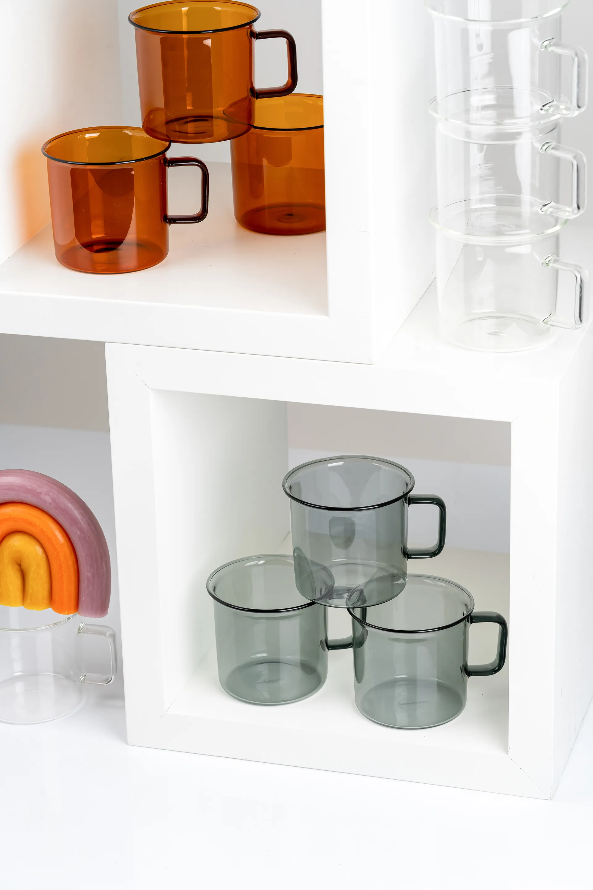 Caneca de vidro Muurla 35 cl, Âmbar Muurla