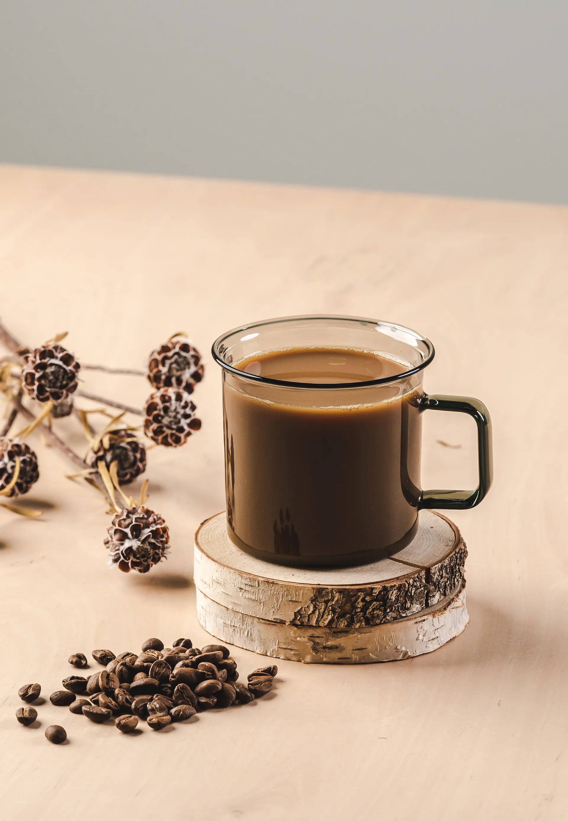 Caneca de vidro Muurla 35 cl, cinza Muurla