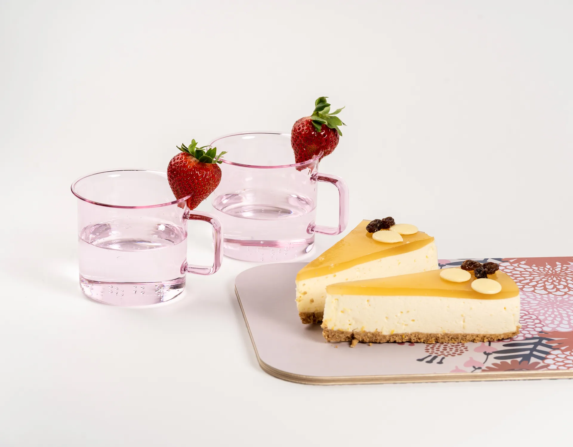 Caneca de vidro Muurla 35 cl, Rosa  Muurla