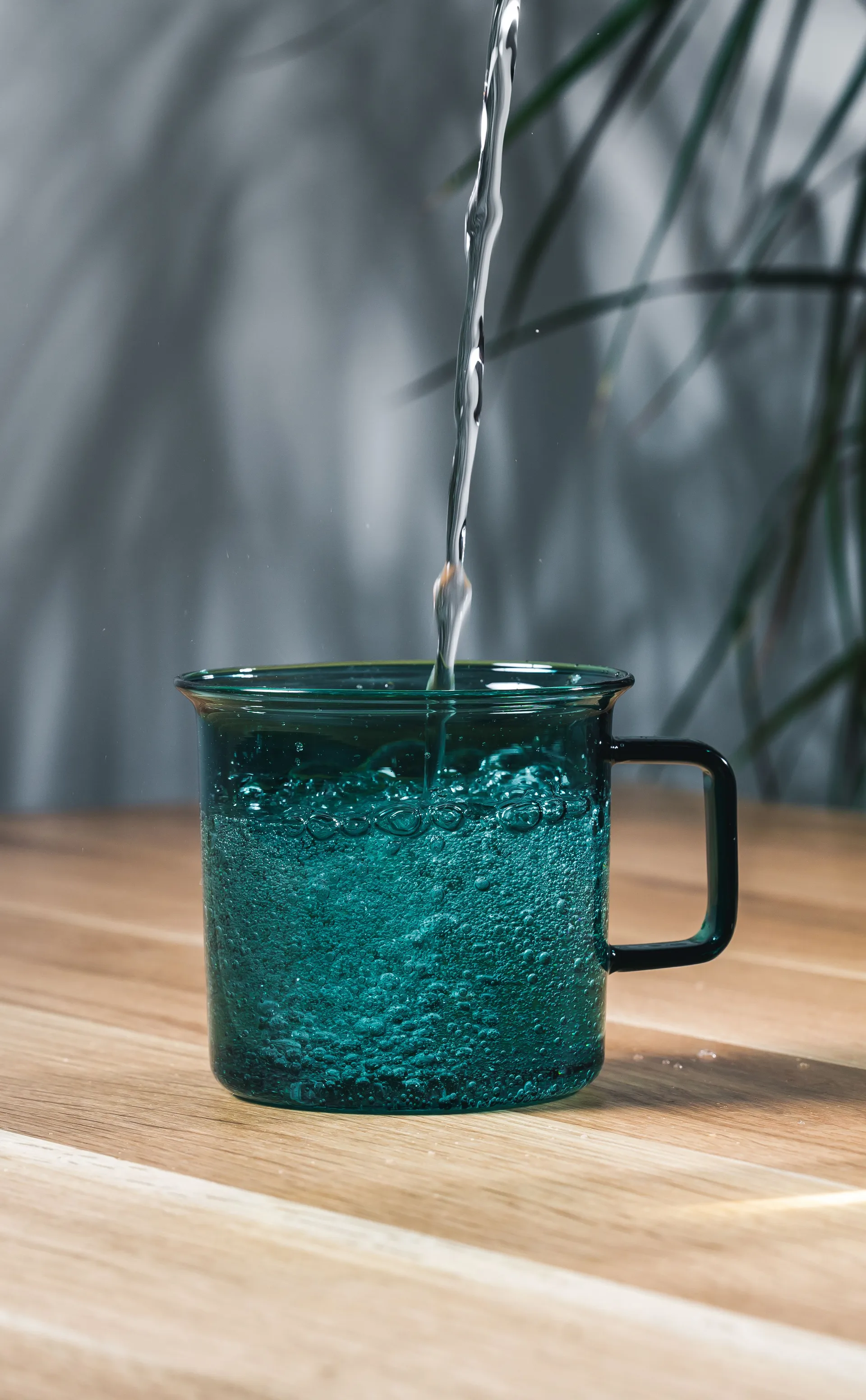 Caneca de vidro Muurla 35 cl, Teal Muurla