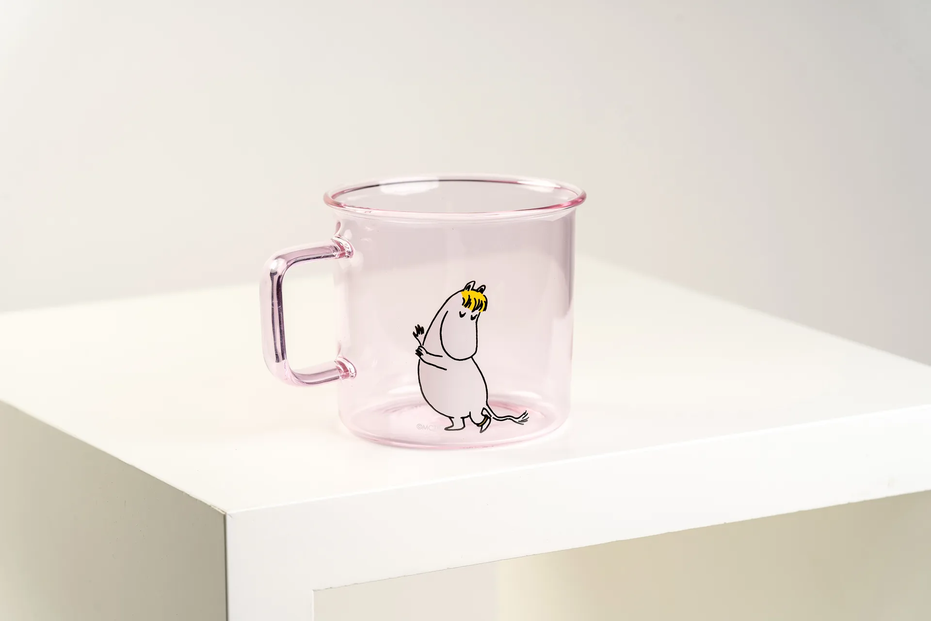 Caneca de vidro Snorkmaiden 35 cl, Rosa  Muurla