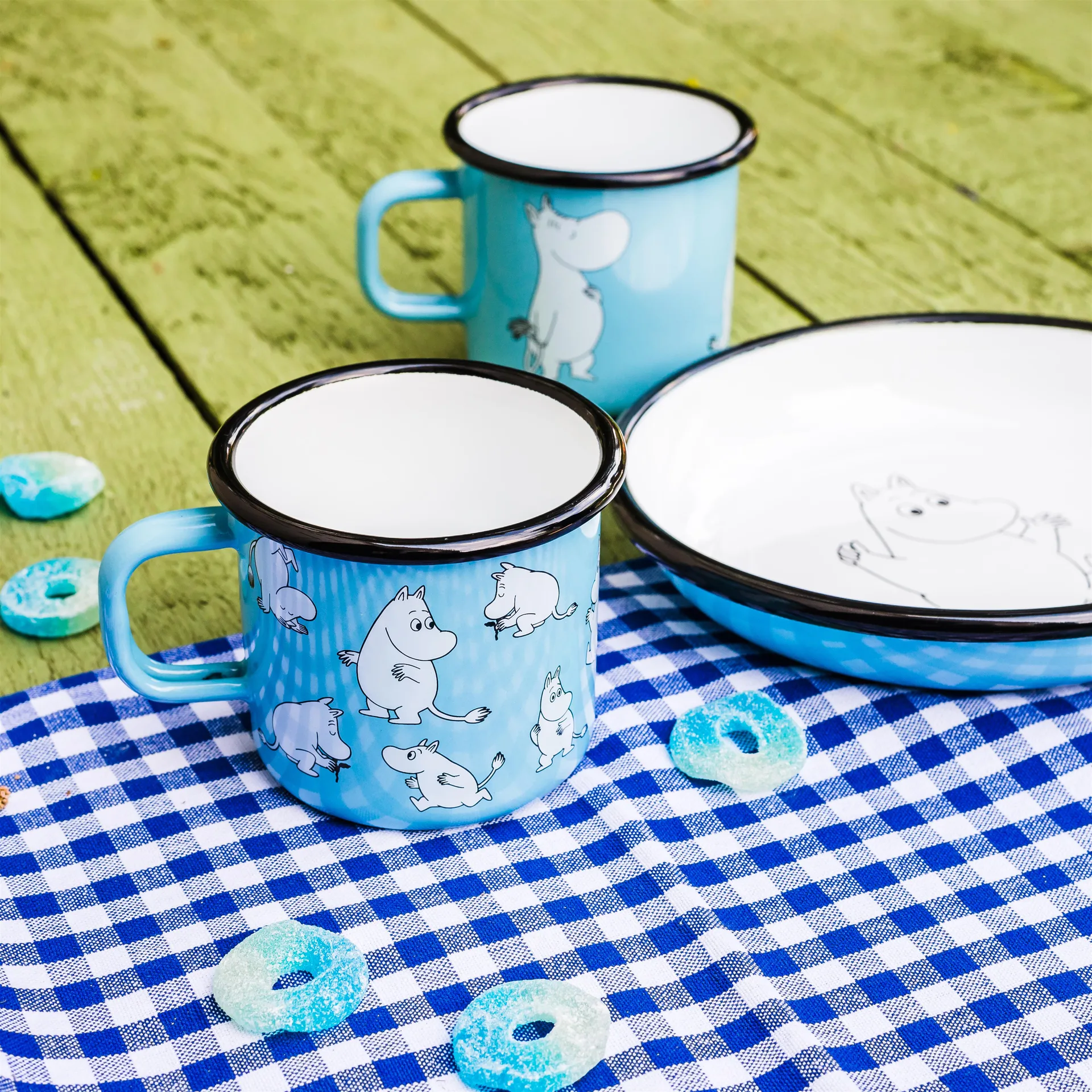 Caneca esmalte Moomin, 2,5 dl Muurla